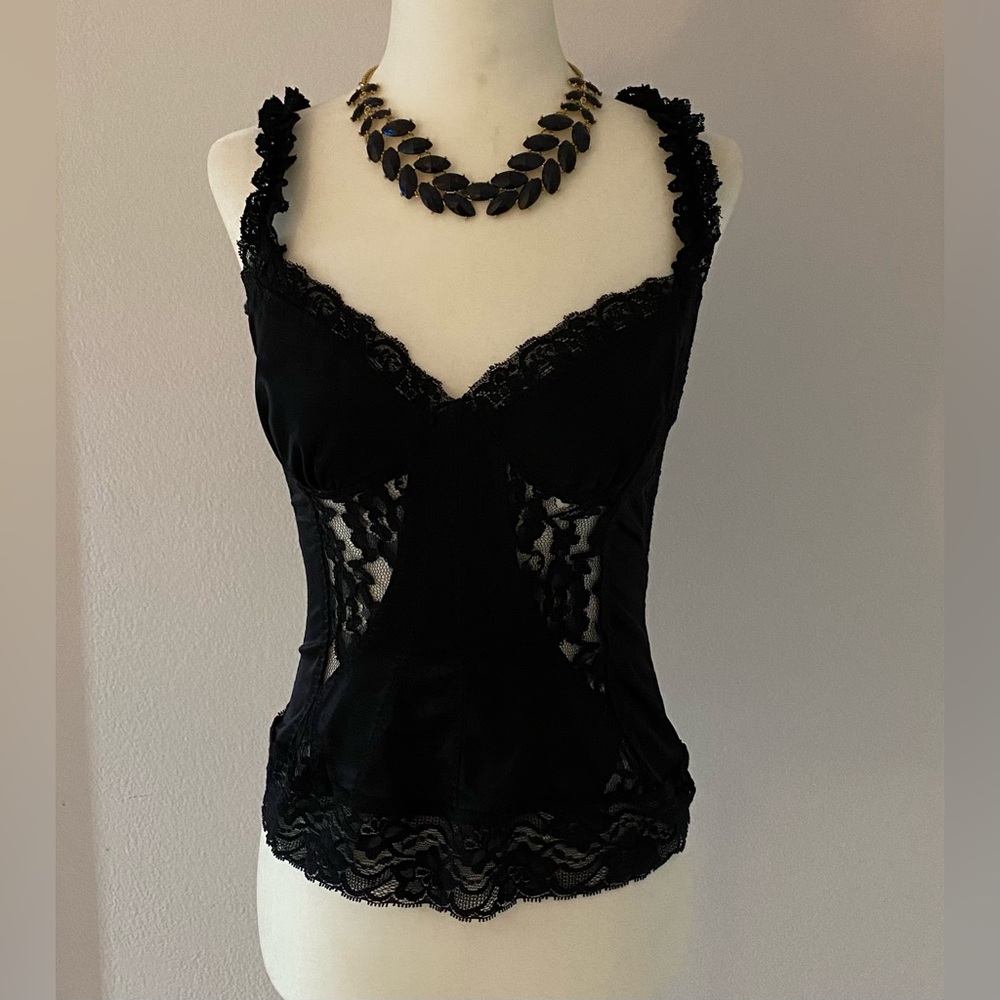 Black Lace sexy Bustier